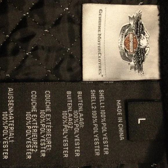 Harley Davidson Zip Up Fleece Jacket - Picture 3 of 4
